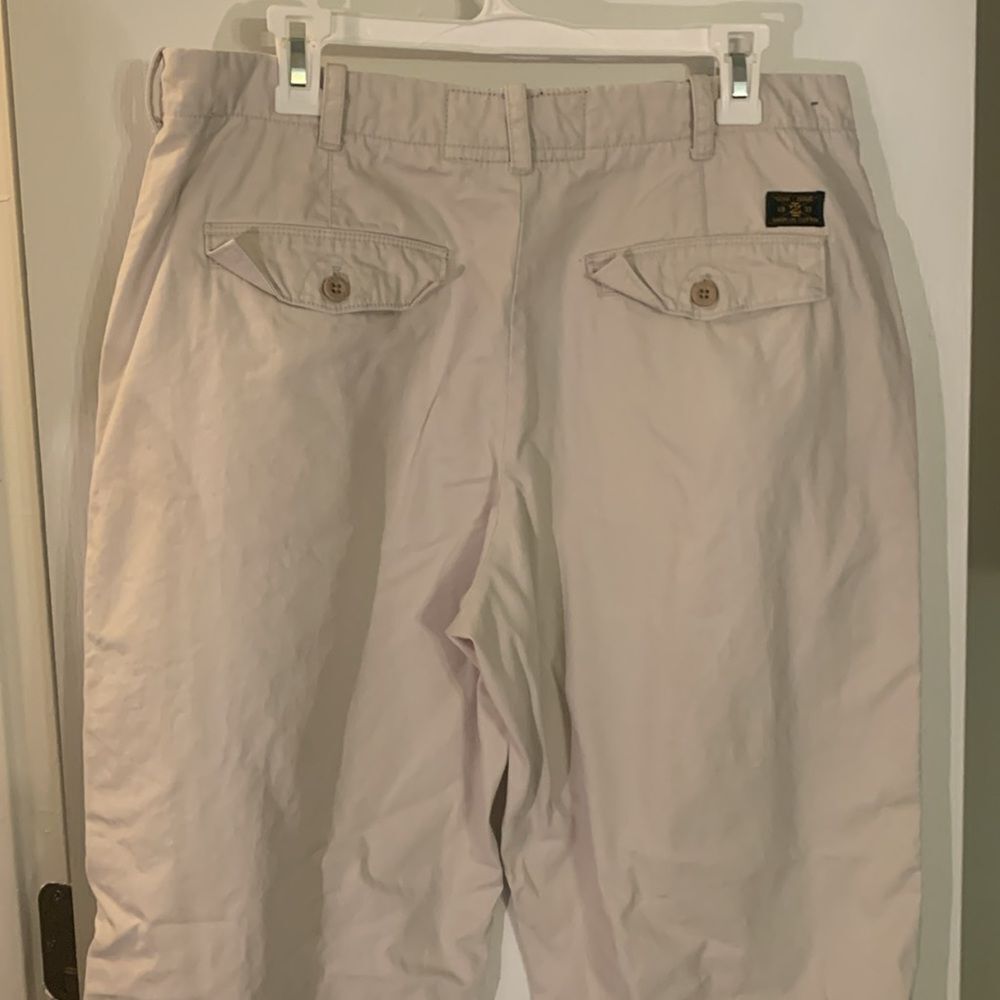 IZOD MENS KHAKI PANTS ROCK WASHED STRAIGHT LEG RELAXED FIT SZ 34/30 - Picture 4 of 8